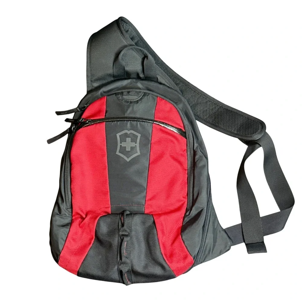 Victorinox Swiss Army Altmont 3.0 Mono Shoulder Sling Bag Red Black Backpack